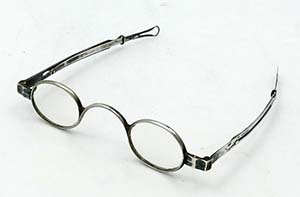 antique American coin silver eye glasses